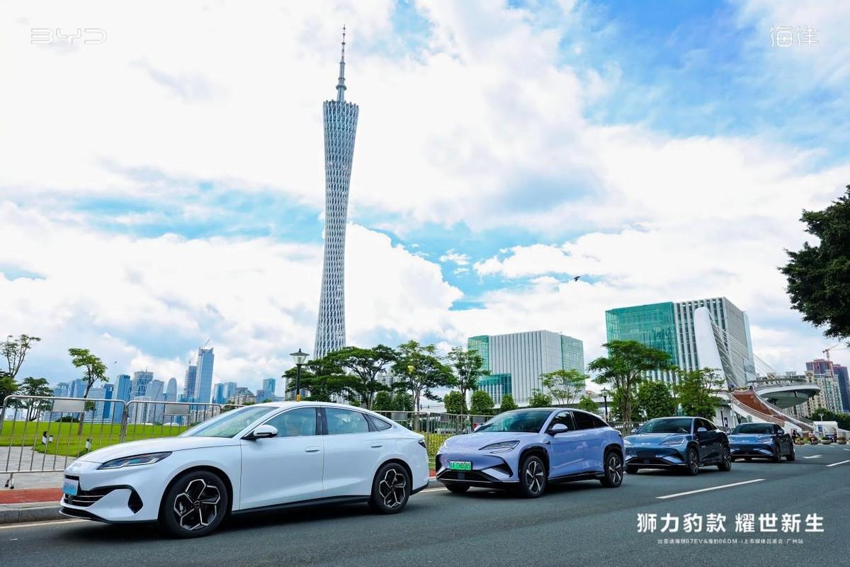 比亚迪双星降临广州!技术先进,设计用料大气,人气火热