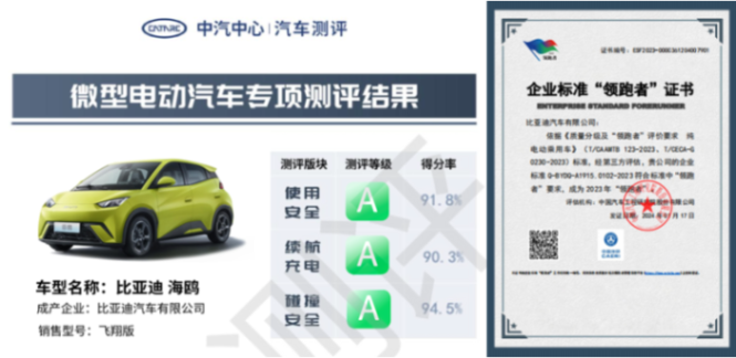 5月销量排名出炉 海鸥热销35370辆 获纯电轿车 a00级车型月销双冠